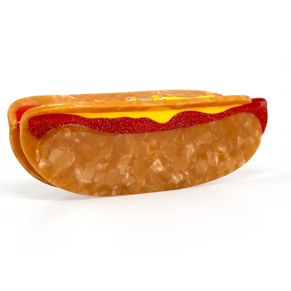 Hot Dog Hair Claw Clip – NYC Street Style Inspired Hair Accessory